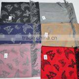 The Latest Large 100%rayon Soft Designer Jacquard Butterfly Shawl thumbnail-4