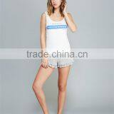 Women Cotton Top Classic White Singlets Dry Fit Singlets thumbnail-2