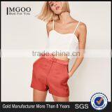 New Arrival Women Wid Leg Satin High Waisted Shorts Satin Boxer Shorts thumbnail-1