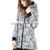 Ladies Printed Hooded Quilting Jacket thumbnail-3