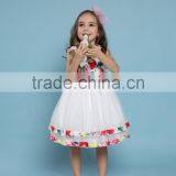 High Quality Cotton Lining Tulle Layered Flower Girl Dress thumbnail-3