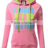 Women's Basic Graphic Words Printed Pullover Long Sleeve Hoodie thumbnail-3
