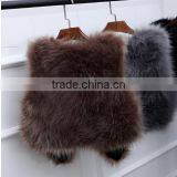 TJ-R-2 Simple Long Fur Style Cheap Fake Fur Vest for Women thumbnail-6