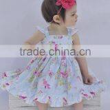 Little Girls Spring Flower Dress Kids Easter Cute Dress thumbnail-1