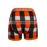 OEM Check Print Man's Underwear Boxer Briefs High Quality Cotton thumbnail-3
