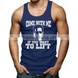 Custom Silk Screen Printing Wholesale Bodybuilding Stringer 100 Cotton Tank Top thumbnail-6