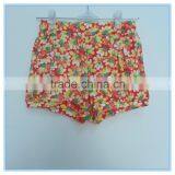 OEM Factory Price Super Comfortable 100%cotton Fabric Children Girl's Pants Stretch Colorful Pants Flower Printed Pants Trousers thumbnail-3