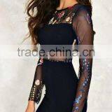 Runwaylover 107 Ladies 2017 Summer Lace Embroidery Transparent Blouse thumbnail-2