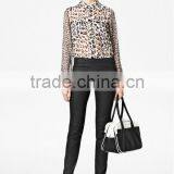 Leopard Print Design Chiffon Shirt/Blouse thumbnail-1