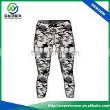 High Quality Sublimated Cropped Trouser Women Custom Sport Legging thumbnail-2