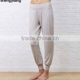 2016 High Quality OEM/ODM Bamboo Product Custom Sports Pants Loose Yoga Pants in Guangzhou thumbnail-4