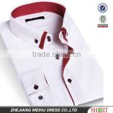 fashion double collar style long sleeve fancy shirts for men
