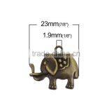 Zinc Based Alloy Charms Elephant Animal Antique Bronze thumbnail-2