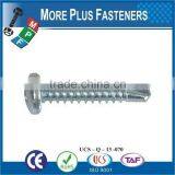 Made In Taiwan High Quality Stainless Steel Pan Head Phillips Recess Self Drilling Screw ZInc thumbnail-6