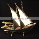 Noble Customized Made Golden Crystal Arab Modern Gold Or Silver Crystal Ship Model And Islamic Souvenirs Gifts thumbnail-4