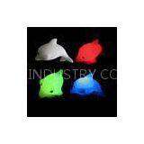 Customized Design Gifts Dolphins Shaped PVC Material, Color Change LED Flashing Keychain