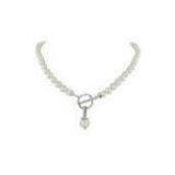 Silver Color Custom Fashion Jewelry Beaded Pearl Necklace for Anniversary thumbnail-1