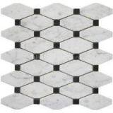 Octagon Shape Mosaic, Carrara White+nero, Light Emperador+cream Marfil thumbnail-1