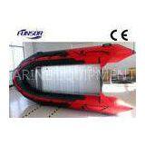 Red PVC Foldable Inflatable Boat Aluminum Floor Inflatable Boats CE / ISO thumbnail-1
