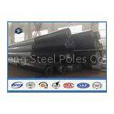 Polygonal Power Transmission Steel Utility Poles , Tubular Steel Pole Flange Mode thumbnail-1