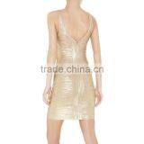 2017 Women Sleeveless V Neck Sexy Bodycon Bandage Dress Rayon Ladies Mini Dress New Design thumbnail-2