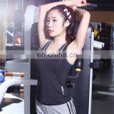 Hot Sale 90% Polyester 10% Spandex False Two Slim Fit Bulk Blank Womens Workout Yoga Tank Tops thumbnail-1