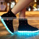 Wholesale Cool Light up Winter Snow Boots Ladies Fashion Led Shoes Woman thumbnail-4