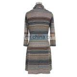 Stripe Print Mature Women Dress Guangzhou Manufacturer thumbnail-2