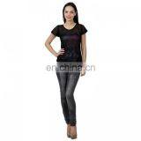 Stylish Black Transparent Net Top for Girls thumbnail-1