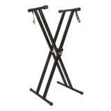 Heavy-Duty Double X Frame Electronic Type Music Keyboard Stand