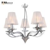 hot sale modern cheap chrome iron hanging wedding chandeliers lighting for high ceilings