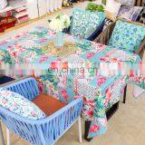 China Supplier Flamingo Printed Cotton Linen Dining Table Cloth Custom Tablecloth for Party Hotel Home thumbnail-2