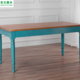 Fashional Norway Oblong Log White Four Seater Wood Dining Table thumbnail-2