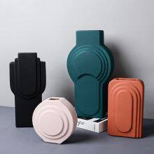Degradable Non-Deformable Nordic Luxurious Style Ceramic Vase, Model Room Soft Decoration thumbnail-5