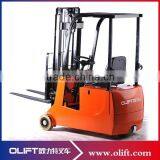 Qingdao Forklift Hydraulic Three Wheels Full Electric Forklift 2500mm 500kg thumbnail-1