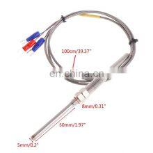 PT100 Probe Thermocouple 3 Wire M8 Thread, Temperature Sensor 0 - 400C Thermal Resistance 1M thumbnail-4