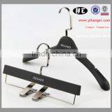 Plastic Rubber Coated Hanger Top and Bottom Dress Hanger With Clips thumbnail-1