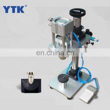 Semi Automatic Pneumatic Xilin Bottle Aluminum Plastic Oral Liquid Perfume Bottle Cap Crimper Sealing Capping Locking Machine