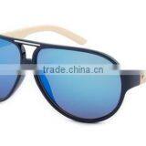 New Model Women Flat Top Wood Bamboo Temple AC Lens Sungalsses thumbnail-3