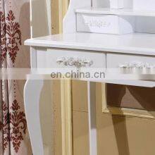 Bedroom Wooden Dresser Makeup Set With 7 Drawers 3 Mirrors thumbnail-3