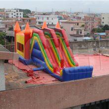 Inflatable Combo With Dry Slide Jumper Bouncer Bounce House Art Panels For Sale Outdoor Bouncy Castle thumbnail-3