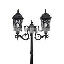 waterproof high post landscape lamp garden park decorative metal led outside stand antique pole garden lights