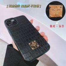 New Luxury Maple Leaf TPU Crocodile Skin Cellphone Cover Case Fall Proof Case Packaging For Iphone 7 8P Xr 11 12 13 14 Pro Max thumbnail-4