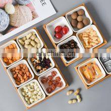 Hot Selling Divided Premium Kitchen Household Bamboo Storage Tray With Lids PantryOrganizer Kitchen & Tabletop thumbnail-1