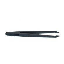 Anti Static Black Carbon Fiber Tweezers Plastic Tweezers Pointed Flat Head Elbow Round Head Wide Mouth Flat Head 93307 thumbnail-5