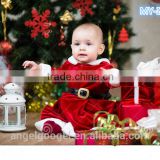 baby clothes one-piece christmas chevron girls dresses festival clothing with belt MY-IA0006