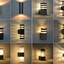 Double Modern LED Outdoor Wall Lights (2x12W) thumbnail-5