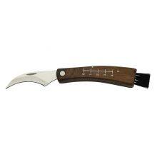 Good Quality Outdoor Mushroom Knife Camping Hunting Knife Multi Tools Wood Handle Carving Knife With Brush thumbnail-4