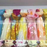 Women Burnt-out Gauze Indian Silk Scarf thumbnail-1