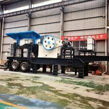 Mobile Stone Crusher, Tire-mounted Mobile Crusher for Construction Waste and Limestone, Stone Crusher. thumbnail-5